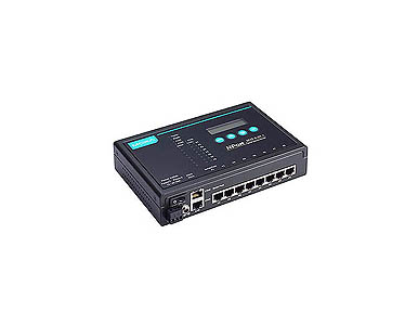 NPort 5610-8-DT-J - 8-port desktop device server, 2 10/100M Ethernet, RS-232 RJ-45, 12-48VDC by MOXA
